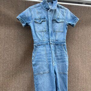 Good American Light Blue Denim Jumpsuit, Women’s 2